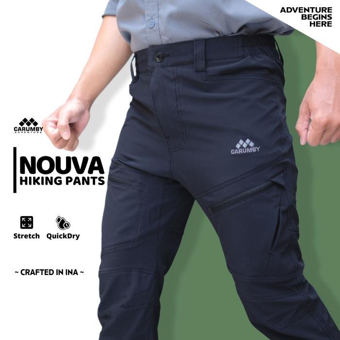 Celana Gunung Carumby Nouva Hiking Pants Stretch & Quick Dry Celana Panjang Pria Wanita Sport Olahraga