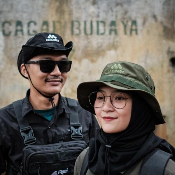 Topi Rimba Gunung Outdoor Arfak Carumby Adventure Uniseks Pria Wanita - Gambar 4