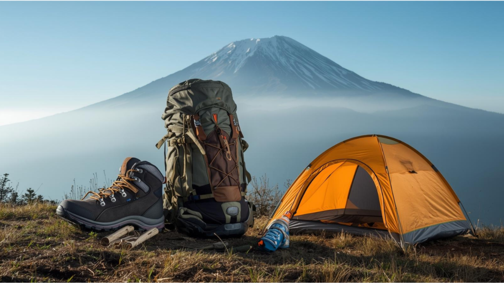 Peralatan pendakian ringan dan praktis