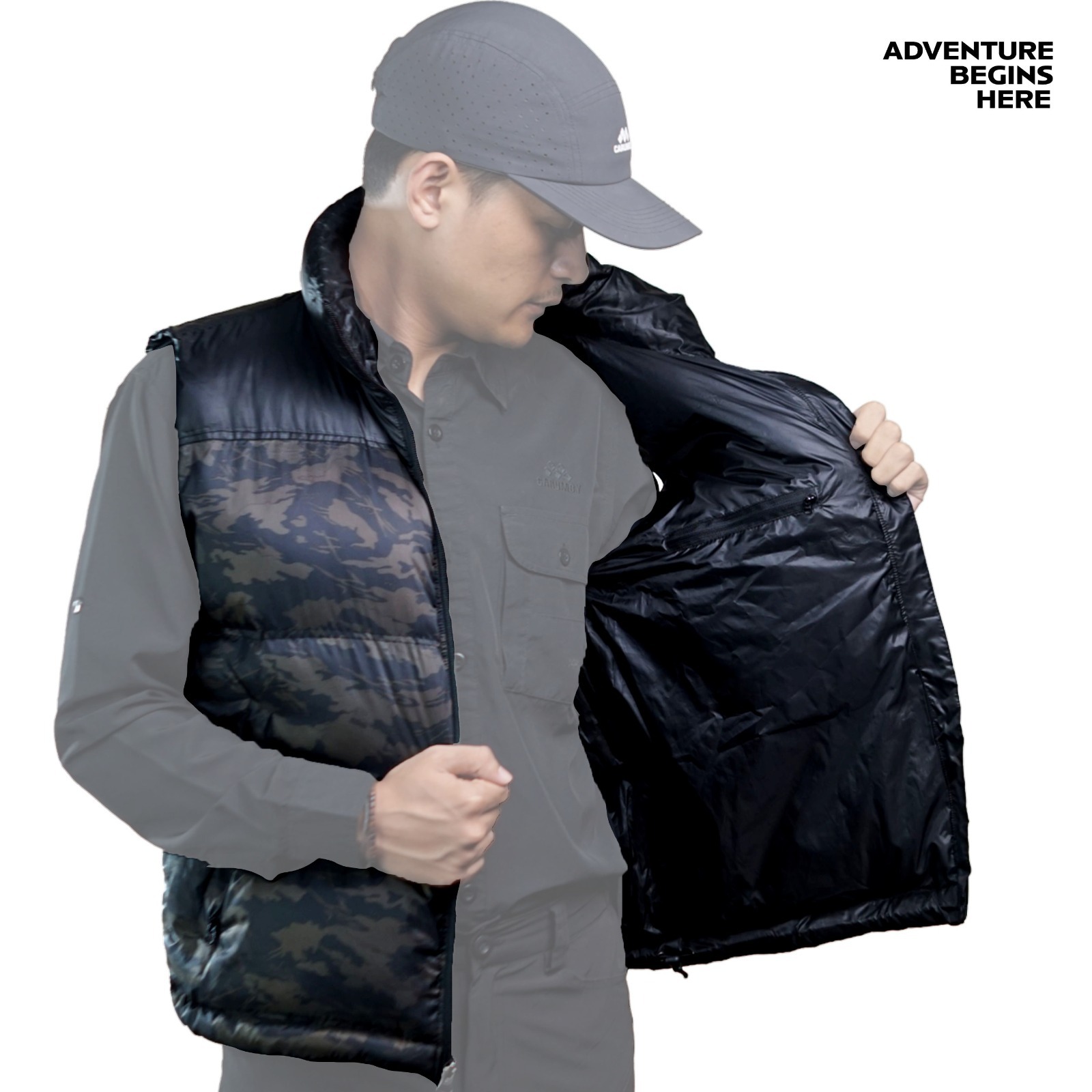 Vest BIGWALL Rompi Unisex Outdoor Carumby Adventure - Gambar 7