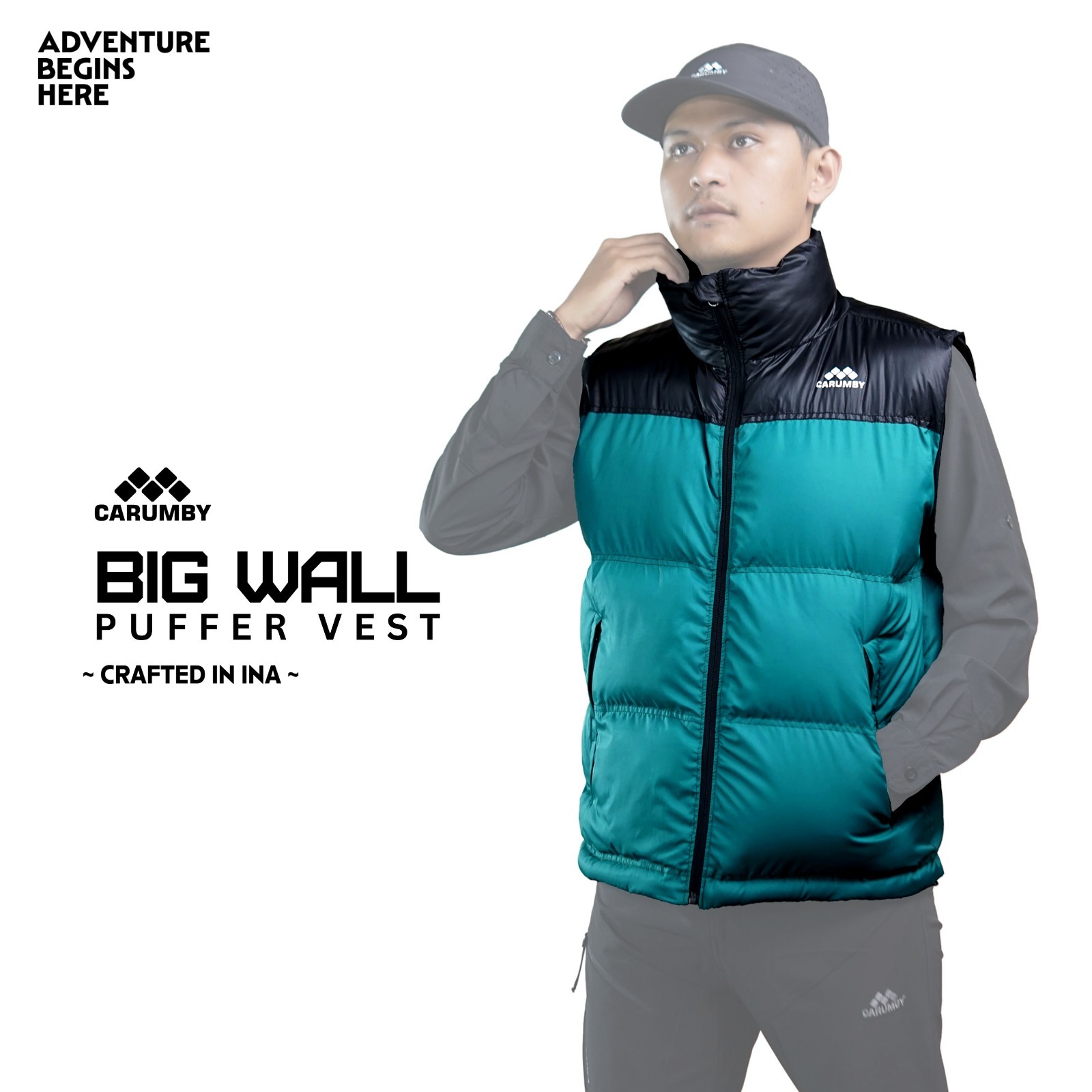 Vest BIGWALL Rompi Unisex Outdoor Carumby Adventure - Gambar 4