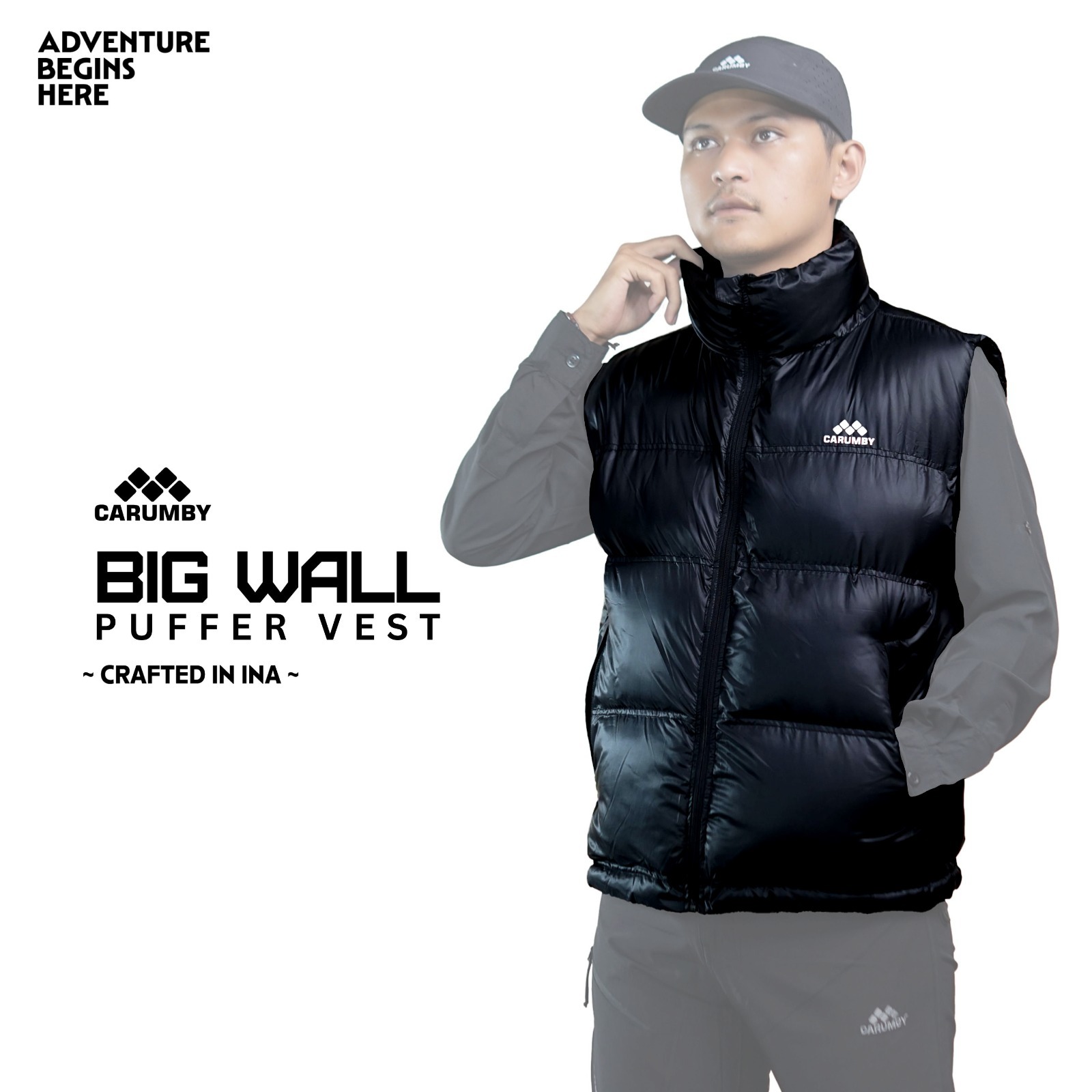 Vest BIGWALL Rompi Unisex Outdoor Carumby Adventure - Gambar 2