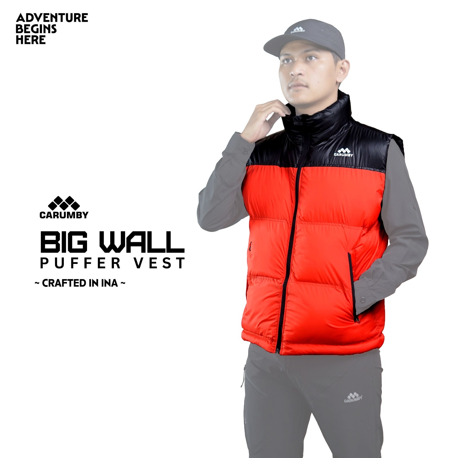 Vest BIGWALL Rompi Unisex Outdoor Carumby Adventure - Gambar 3